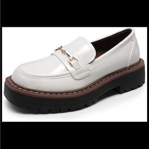 Women’s Platform Chunky Heel Slip-On Loafers Size 6.5–7